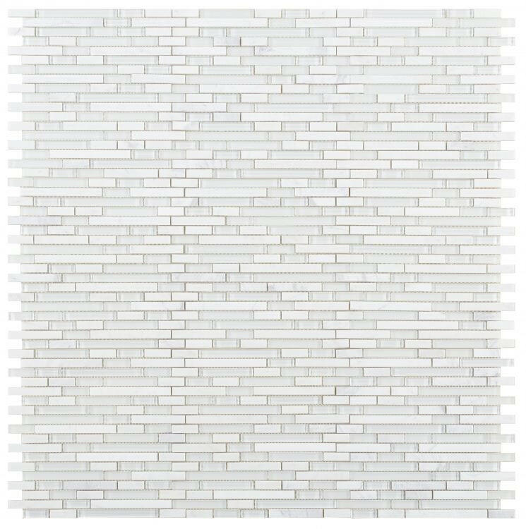 Horizon Sunrise Victory Linear Mosaic Wall Tile-Mixed Mosaic-American Tile Depot