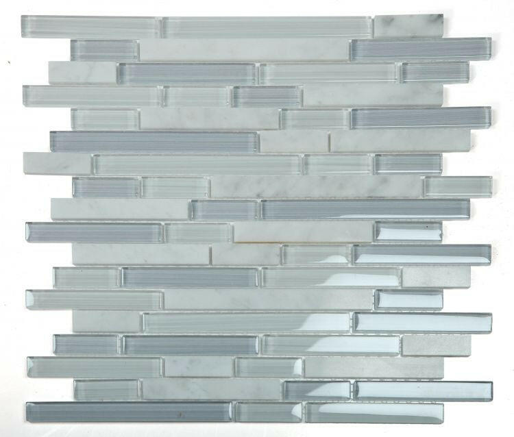 Horizon Sunset Grey Label Linear Mosaic Wall Tile-Mixed Mosaic-American Tile Depot