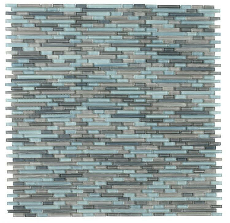 Horizon Sunset Poseidon Linear Glass Mosaic Wall Tile-Glass Mosaic-American Tile Depot