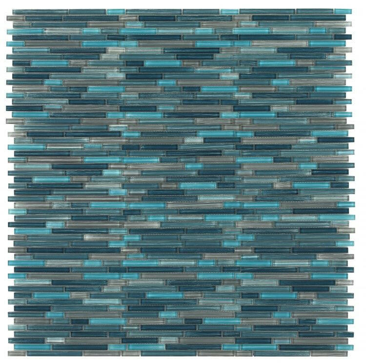 Horizon Sunset Rain Heavy Glossy Linear Glass Mosaic Tile-Glass Mosaic-American Tile Depot