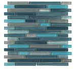 Horizon Sunset Rain Heavy Glossy Linear Glass Mosaic Tile-Glass Mosaic-American Tile Depot