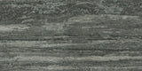 24 X 48 I-Travertini Black Glossy Travertine Look Porcelain Tile