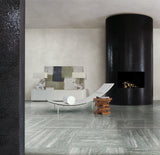 24 X 48 I-Travertini Grey Glossy Travertine Look Porcelain Tile