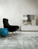 24 X 48 I-Travertini Grey Glossy Travertine Look Porcelain Tile