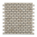 Crema Marfil Marble Honed Baby Brick Mosaic Tile