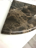 Emperador Dark Marble Shower Corner Shelf - Polished