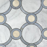 Waterjet Round Marble Polished Mosaic Tile