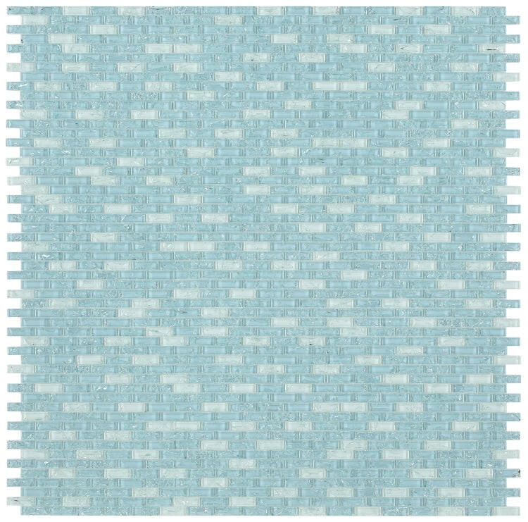 Iceberg Ocean Stack Linear Glass Mosaic Wall Tile-Glass Mosaic-American Tile Depot