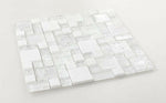 Iceberg Pure Square Glass Mosaic Wall Tile-Mixed Mosaic-American Tile Depot