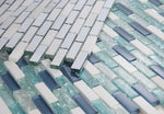 Iceberg Royal Blue Glass Mosaic Wall Tile-Mixed Mosaic-American Tile Depot