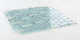 Iceberg Ocean Stack Linear Glass Mosaic Wall Tile