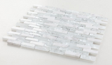 Iceberg Stack Linear Glass Mosaic Wall Tile-Mixed Mosaic-American Tile Depot