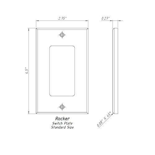 Italian Calacatta Gold Marble Single Rocker Switch Wall Plate / Switch Plate / Cover - Honed-Marble Wall/Switch Plate-American Tile Depot