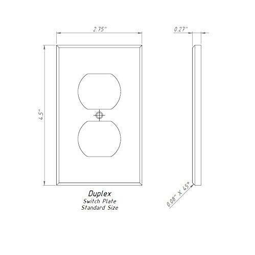 Italian Carrara White Marble Single Duplex Switch Wall Plate / Switch Plate / Cover - Polished-Marble Wall/Switch Plate-American Tile Depot