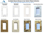 Ivory Travertine Double Duplex Switch Wall Plate / Switch Plate / Cover - Honed-Travertine Wall/Switch Plate-American Tile Depot