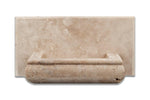 Ivory Travertine Hand-Made Custom Soap Holder - Soap Dish - Honed-Accessories-American Tile Depot