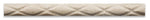 Ivory Travertine Honed 1 X 12 Diamond Rope Liner-Travertine Molding/Trim-American Tile Depot