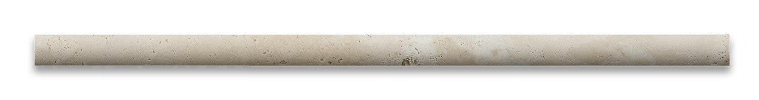 Ivory Travertine Honed 1/2 X 12 Pencil Liner-Travertine Molding/Trim-American Tile Depot