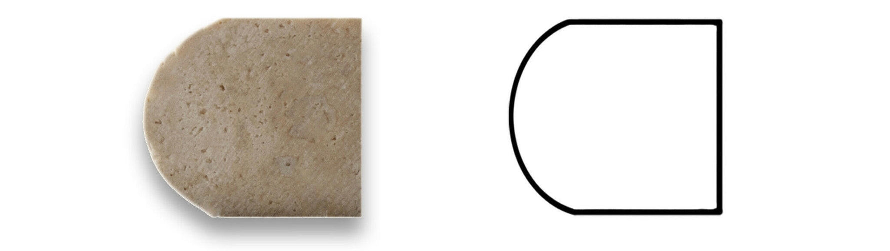 Ivory Travertine Honed 3/4 X 12 Bullnose Liner-Travertine Molding/Trim-American Tile Depot