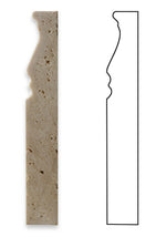 Ivory Travertine Honed 5 X 12 Baseboard Trim Molding-Travertine Molding/Trim-American Tile Depot