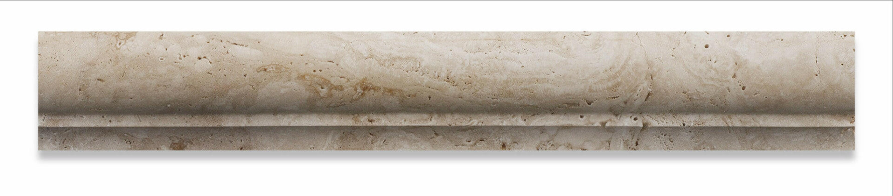 Ivory Travertine Honed Corner Ogee Stair Tread Trim-Travertine Molding/Trim-American Tile Depot