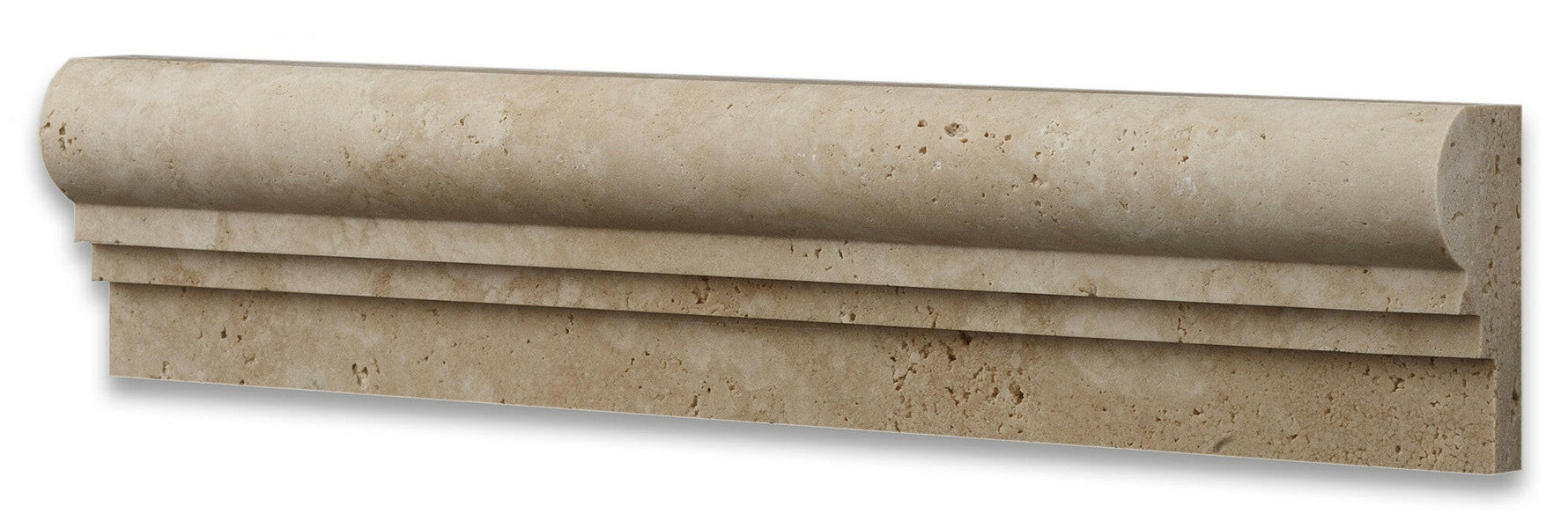 Ivory Travertine Honed OG-2 Chair Rail Molding Trim-Travertine Molding/Trim-American Tile Depot