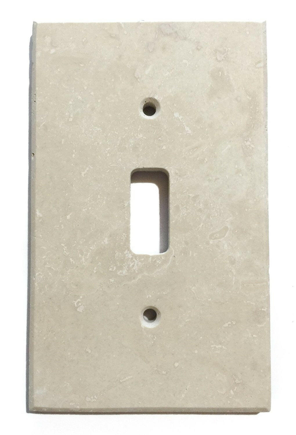 Ivory Travertine Single Toggle Switch Wall Plate / Switch Plate / Cover - Honed-Travertine Wall/Switch Plate-American Tile Depot