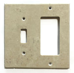 Ivory Travertine Toggle Rocker Switch Wall Plate / Switch Plate / Cover - Honed-Travertine Wall/Switch Plate-American Tile Depot