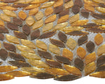 Laurel Gold Flower Glass Mosaic Tile-Glass Mosaic-American Tile Depot