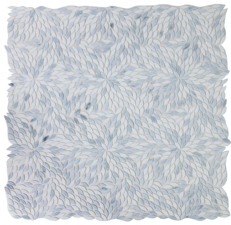 Laurel Loft Flower Glass Mosaic Tile-Glass Mosaic-American Tile Depot