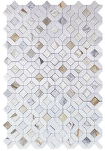 Luna Calacatta Gold Polished Octagon Marble Mosaic Tile-Marble Mosaic-American Tile Depot