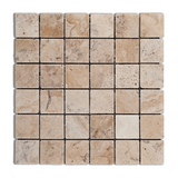 2 X 2 Philadelphia Travertine Tumbled Mosaic Tile