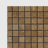 1 X 1 Noce Travertine Tumbled Mosaic Tile-Travertine Mosaic-American Tile Depot