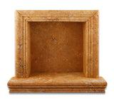 Gold / Yellow Travertine Hand-Made Custom Shampoo Niche / Shelf - SMALL - Honed