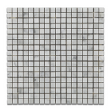 5/8 X 5/8 Carrara White Marble Polished Mosaic Tile