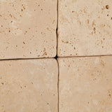 6 X 6 Ivory Travertine Tumbled Field Tile