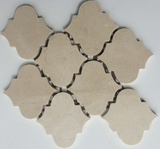 Crema Marfil Marble Polished 4" Morocco Mosaic Tile