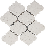 Terrazzo Silver Marble Polished 4" Morocco Mosaic Tile