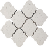 Terrazzo Silver Marble Polished 4" Morocco Mosaic Tile