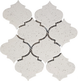 Terrazzo Silver Marble Polished 4" Morocco Mosaic Tile