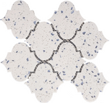 Terrazzo Blue Marble Polished 4" Morocco Mosaic Tile