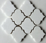 Thassos White Marble Honed 4" Morocco Mosaic Tile