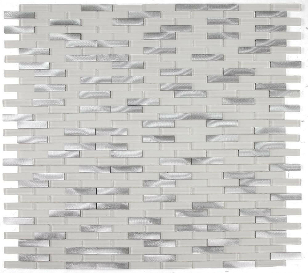 Metal Aluminum Linear Mosaic Wall Tile-Mixed Mosaic-American Tile Depot