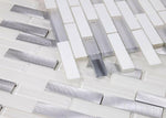 Metal Aluminum Linear Mosaic Wall Tile-Mixed Mosaic-American Tile Depot