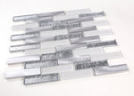 Metal Silver Glossy Linear Mosaic Wall Tile-Mixed Mosaic-American Tile Depot