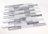 Metal Silver Glossy Linear Mosaic Wall Tile