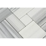 Mink Marmara Equator Marble 4-Pieced OPUS Mini-Pattern Polished Mosaic Tile-Travertine Mosaic-American Tile Depot