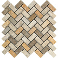 1x2 Herringbone Tumbled