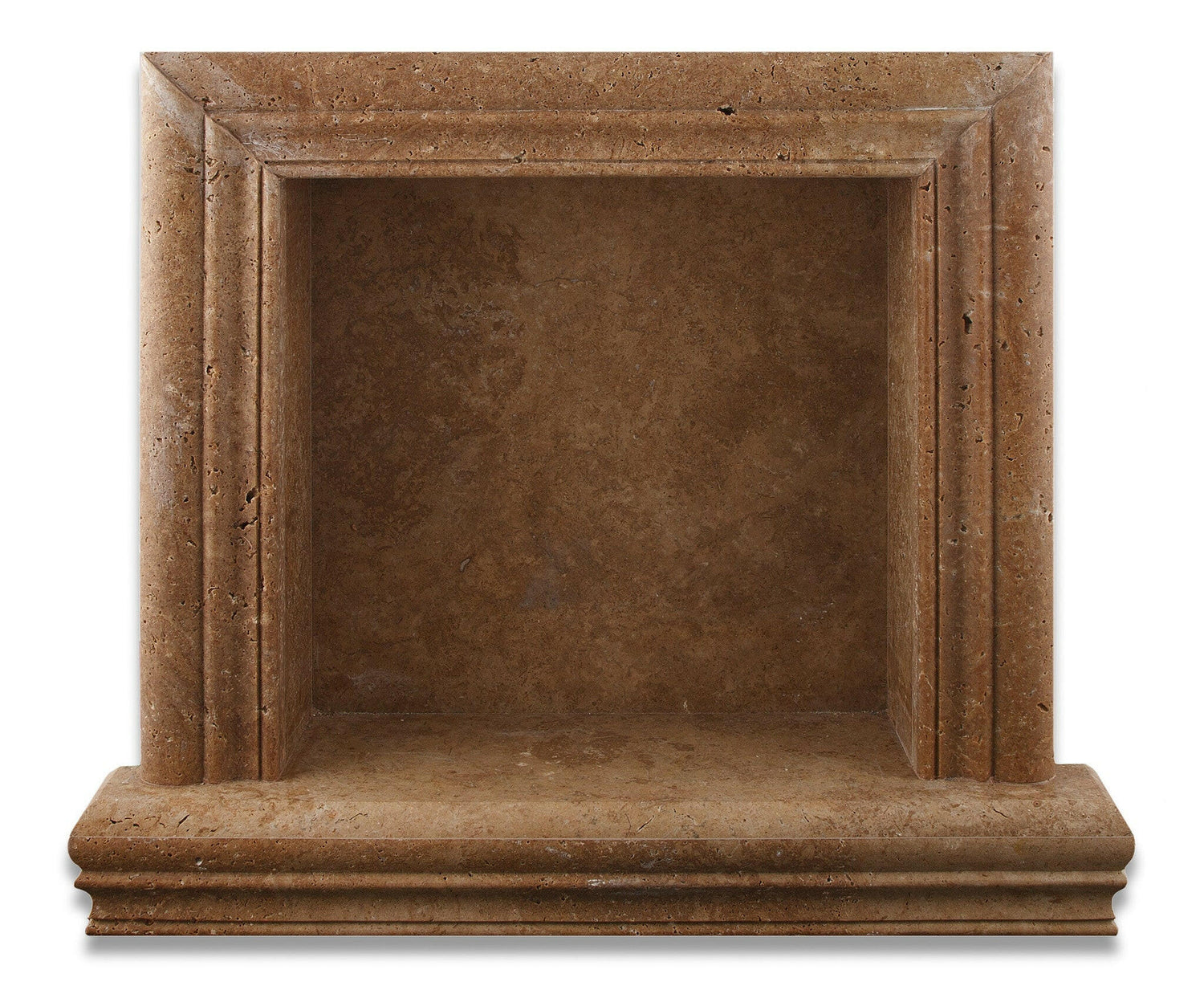 Noce Travertine Hand-Made Custom Shampoo Niche / Shelf - SMALL - Honed-Accessories-American Tile Depot