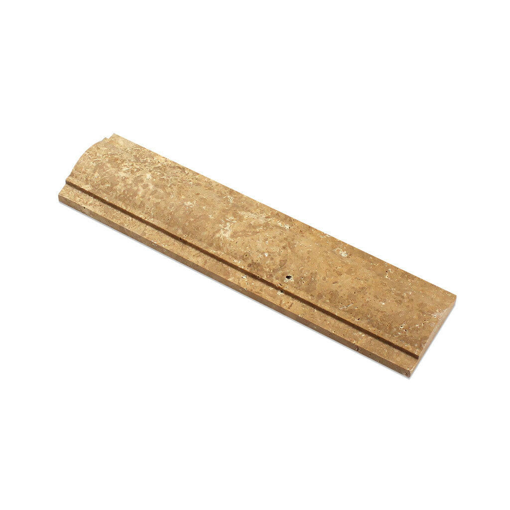 Noce Travertine Honed Arch / Baldwin Trim Molding-Travertine Molding/Trim-American Tile Depot